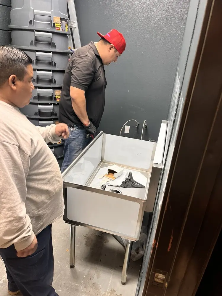 Commercial plumbing and sink installation in Upper Mill